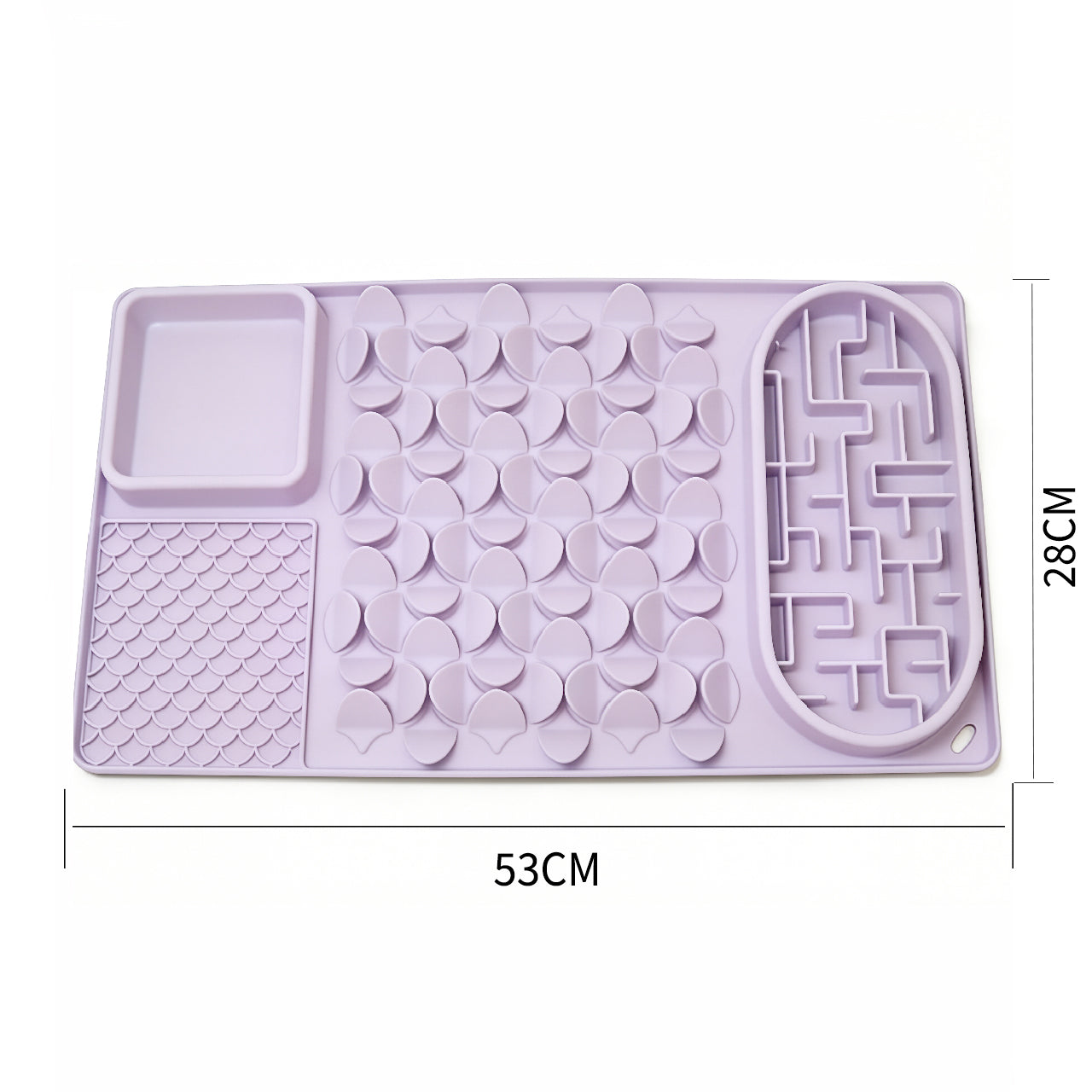 Multi-Zone Silicone Pet Lick Mat