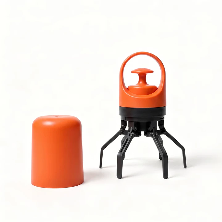 Portable 6-Claw Dog Pooper Scooper with Waste Bags