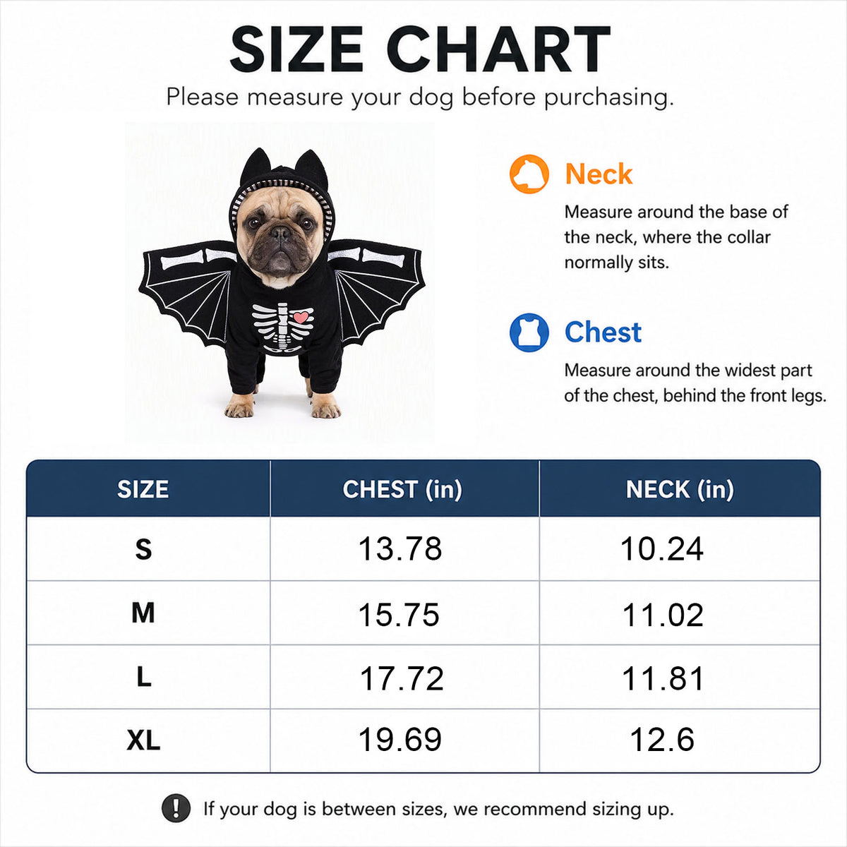 Halloween Dog Bat Wings Skeleton Hoodie Costume