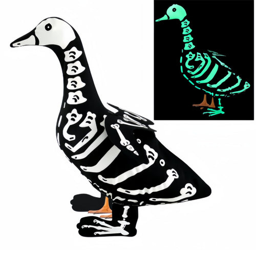 Halloween Glow in the Dark Skeleton Porch Goose Outfit