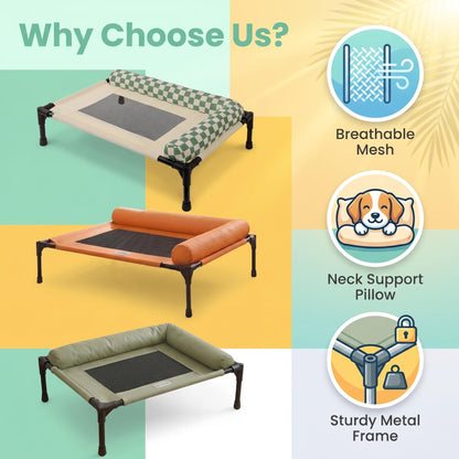 Tech Fabric Elevated Dog Cot Bed