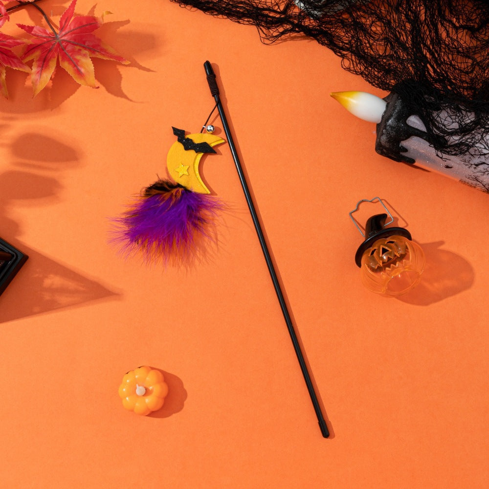 Halloween Cat Teaser Wand Toy