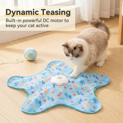 Auto Recharge Star Feather Pet Toy