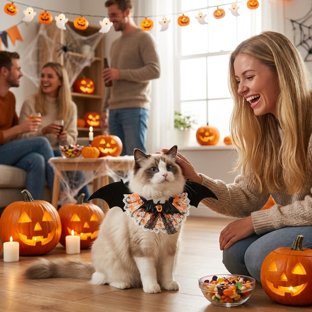 Halloween Pet Lace Ruffle Collar