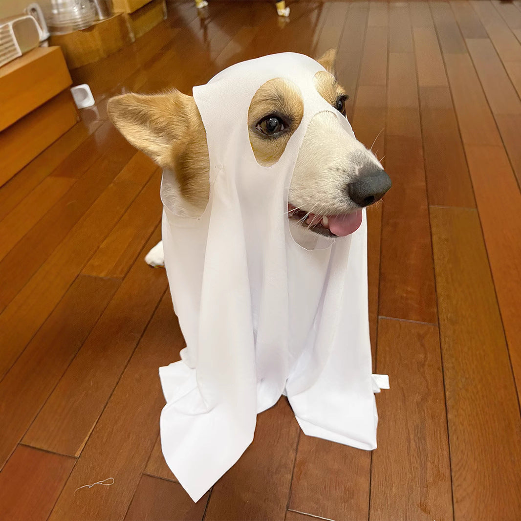 Halloween Dog Ghost Costume Sheet