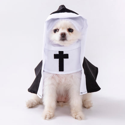 Halloween Nun Dog Costume