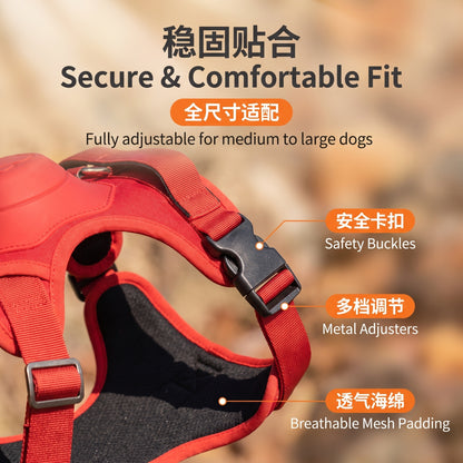 Retractable Dog Leash with No-Pull Harness Set