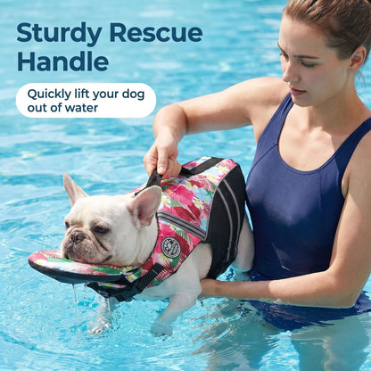 Floral Dog Life Jacket