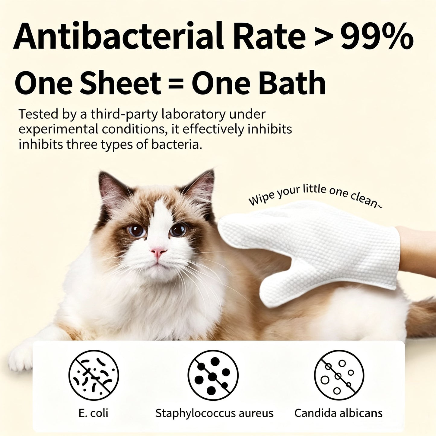 Pet No-Rinse SPA Grooming Gloves