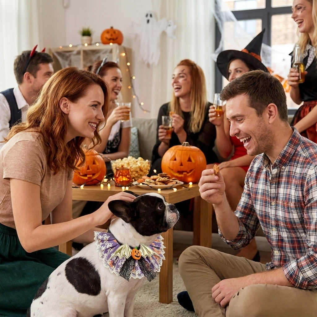Halloween Pet Lace Ruffle Collar