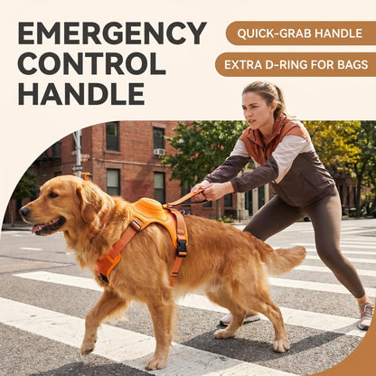 Retractable Dog Leash with No-Pull Harness Set