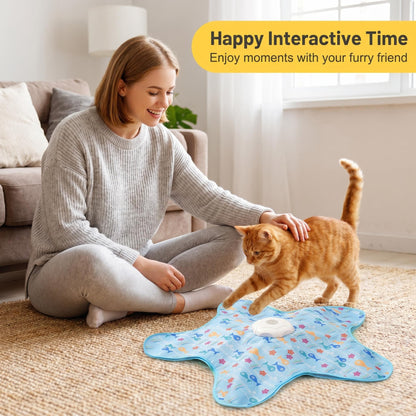 Auto Recharge Star Feather Pet Toy