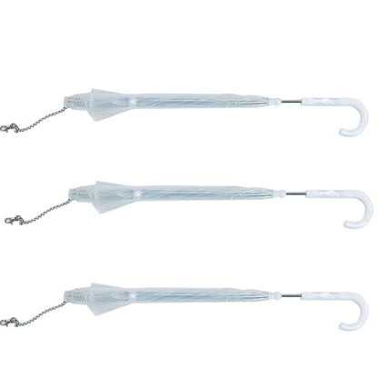 Transparent Dog Umbrella with Leash Hook