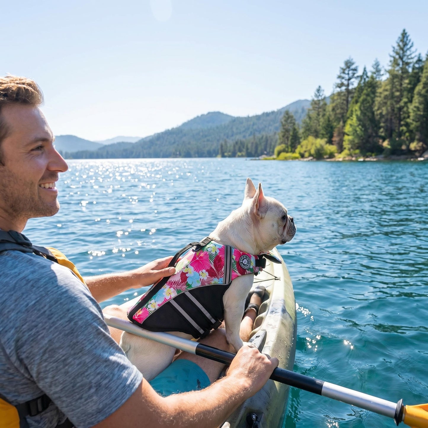 Floral Dog Life Jacket