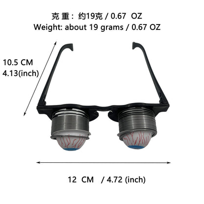 Halloween Dropping Spring Eyeball Glasses
