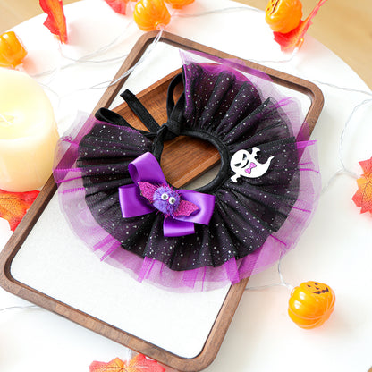 Halloween Pet Mesh Tutu Collar