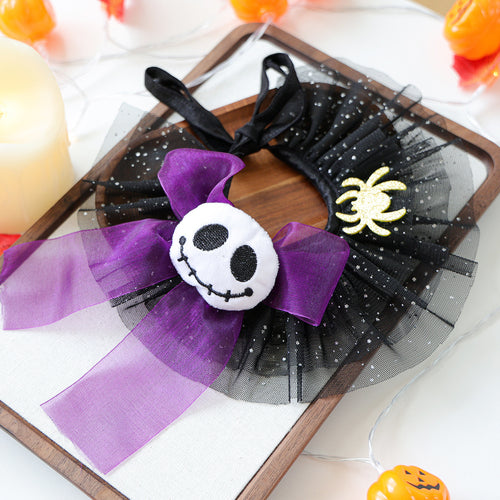 Halloween Pet Mesh Tutu Collar