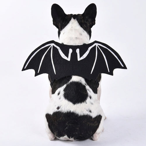 Black Bat Wings with Bone Line Detail