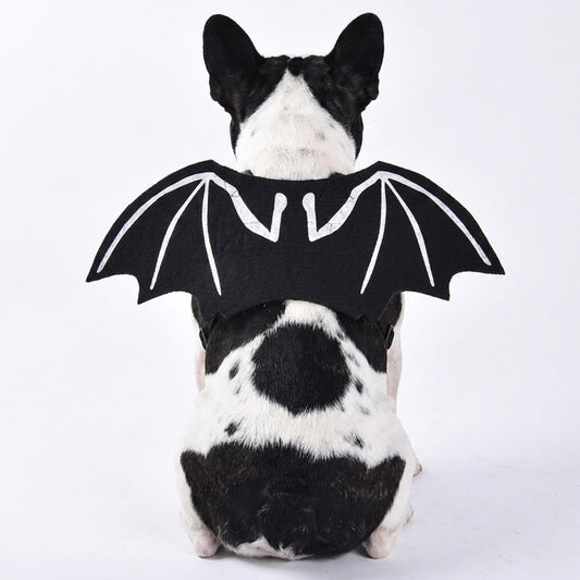 Black Bat Wings with Bone Line Detail