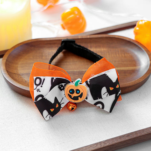 Halloween Dog Bow Tie Collar