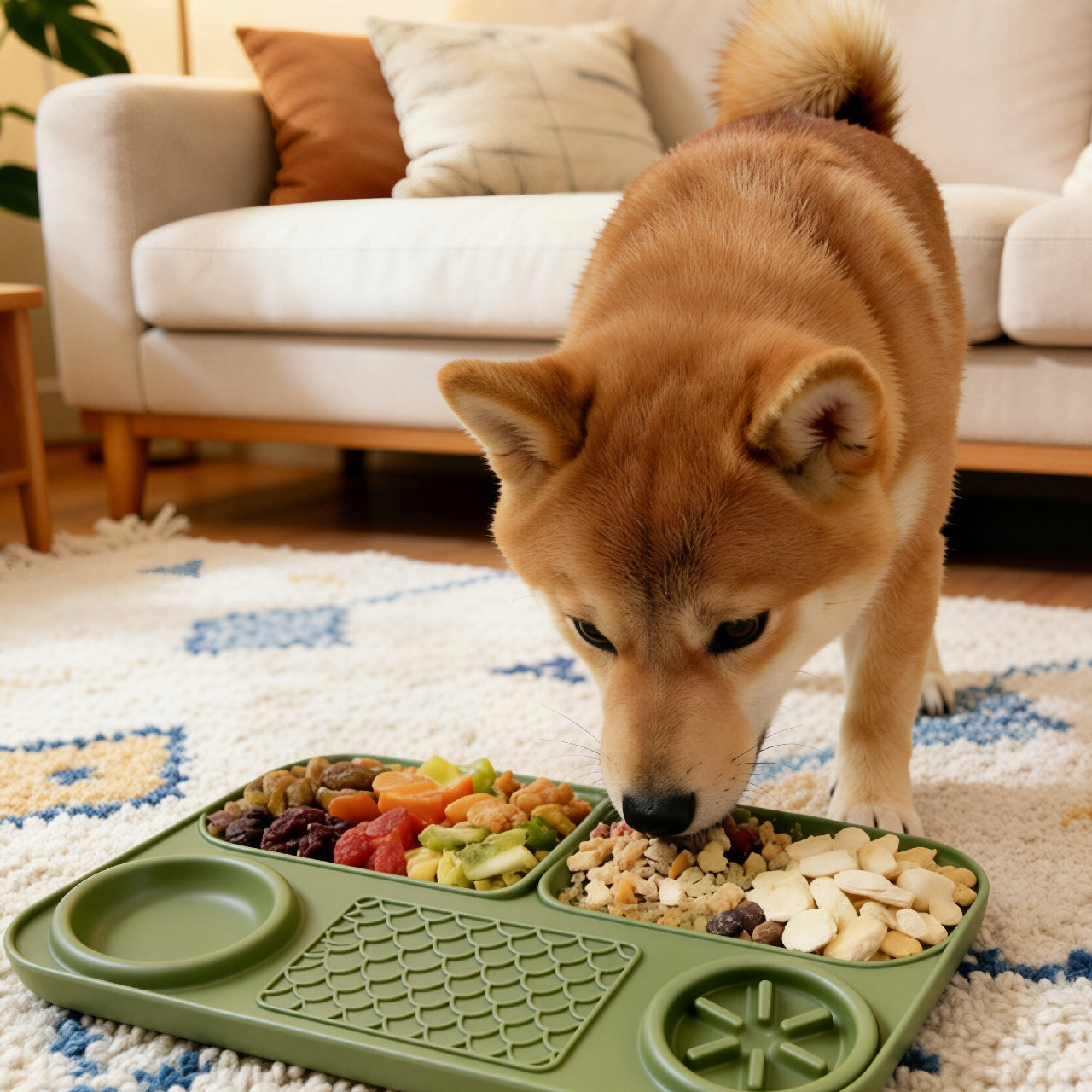 5-in-1 Dog Slow Feeder Licking Mat