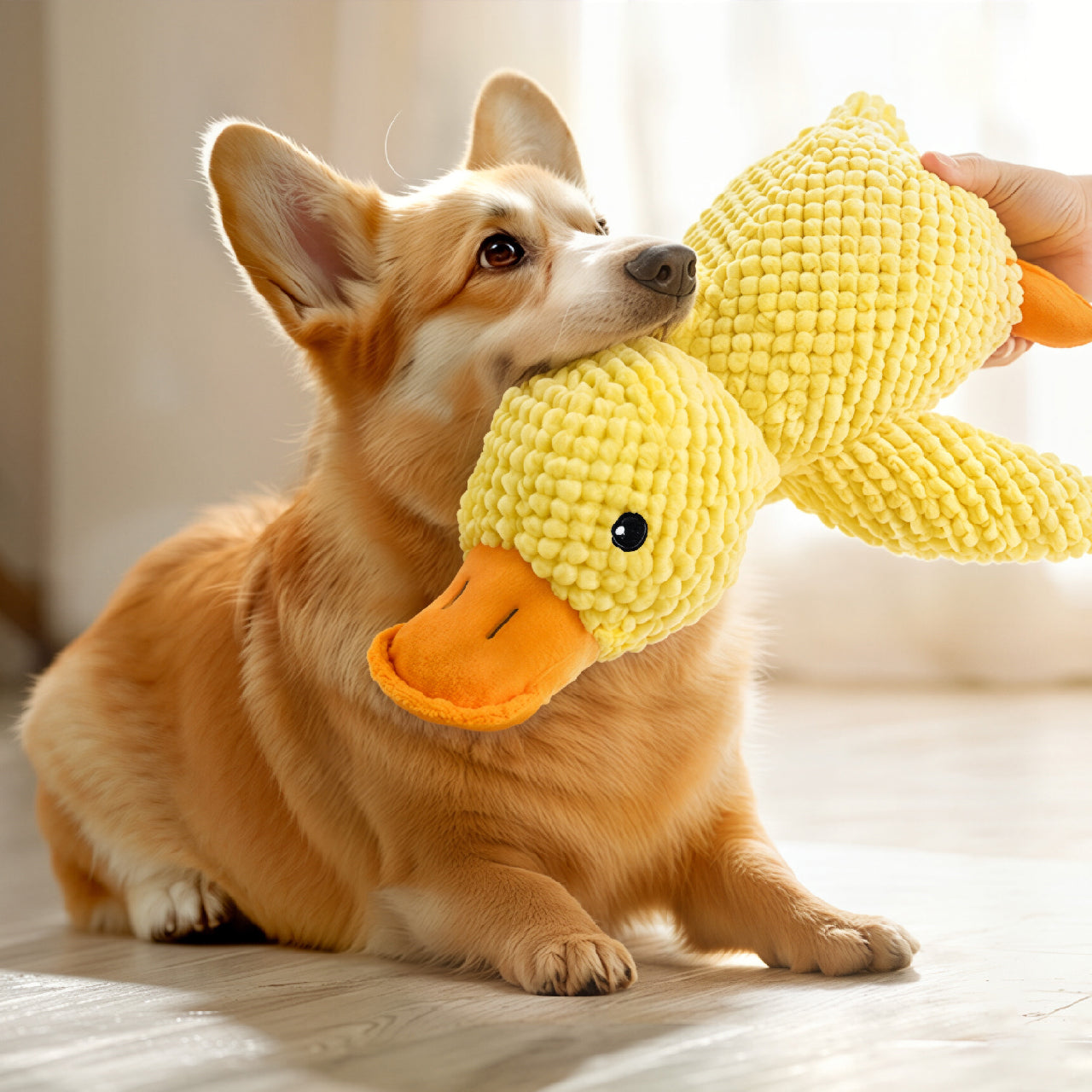 Funny Yellow Duck Squeaky Toy