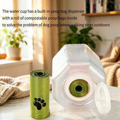 3-in-1 Pet Water Bottle & Feeder