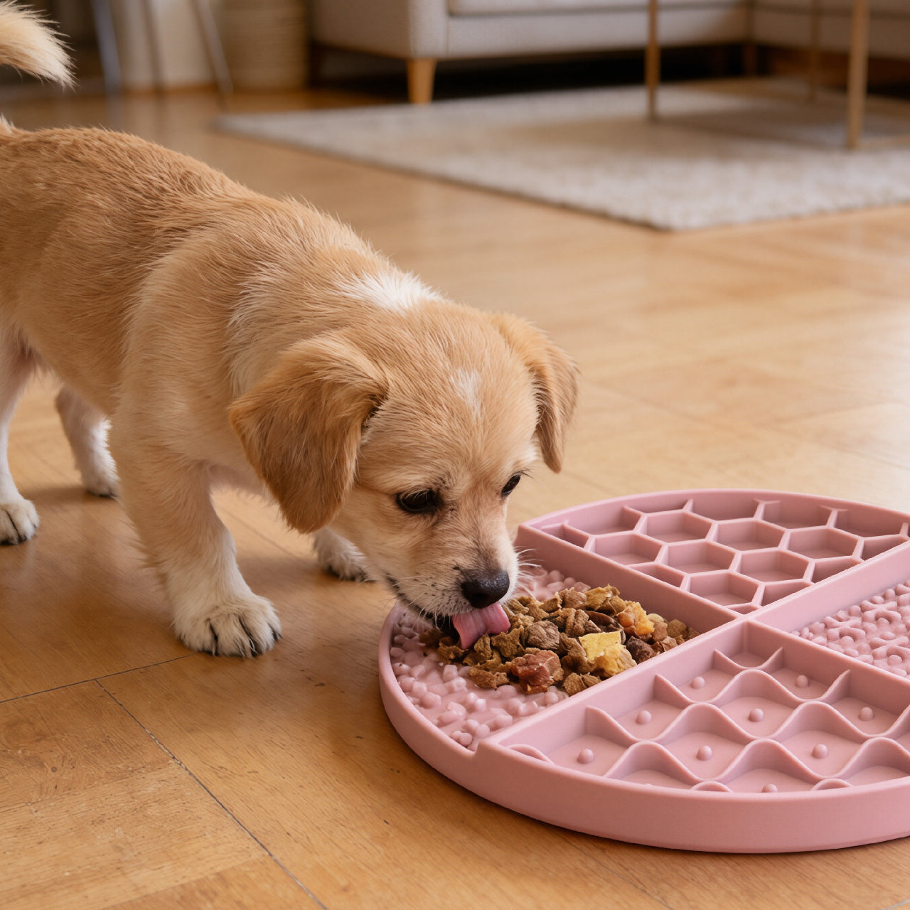 Round Pet Lick Mat Treat Dispenser