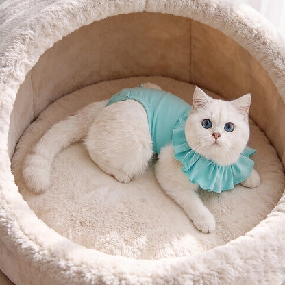 Ruffled Soft Pet Recovery Tank Top