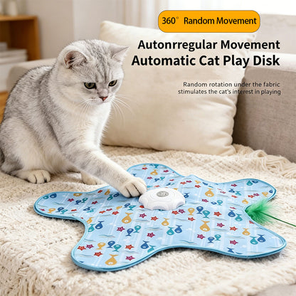 Auto Recharge Star Feather Pet Toy
