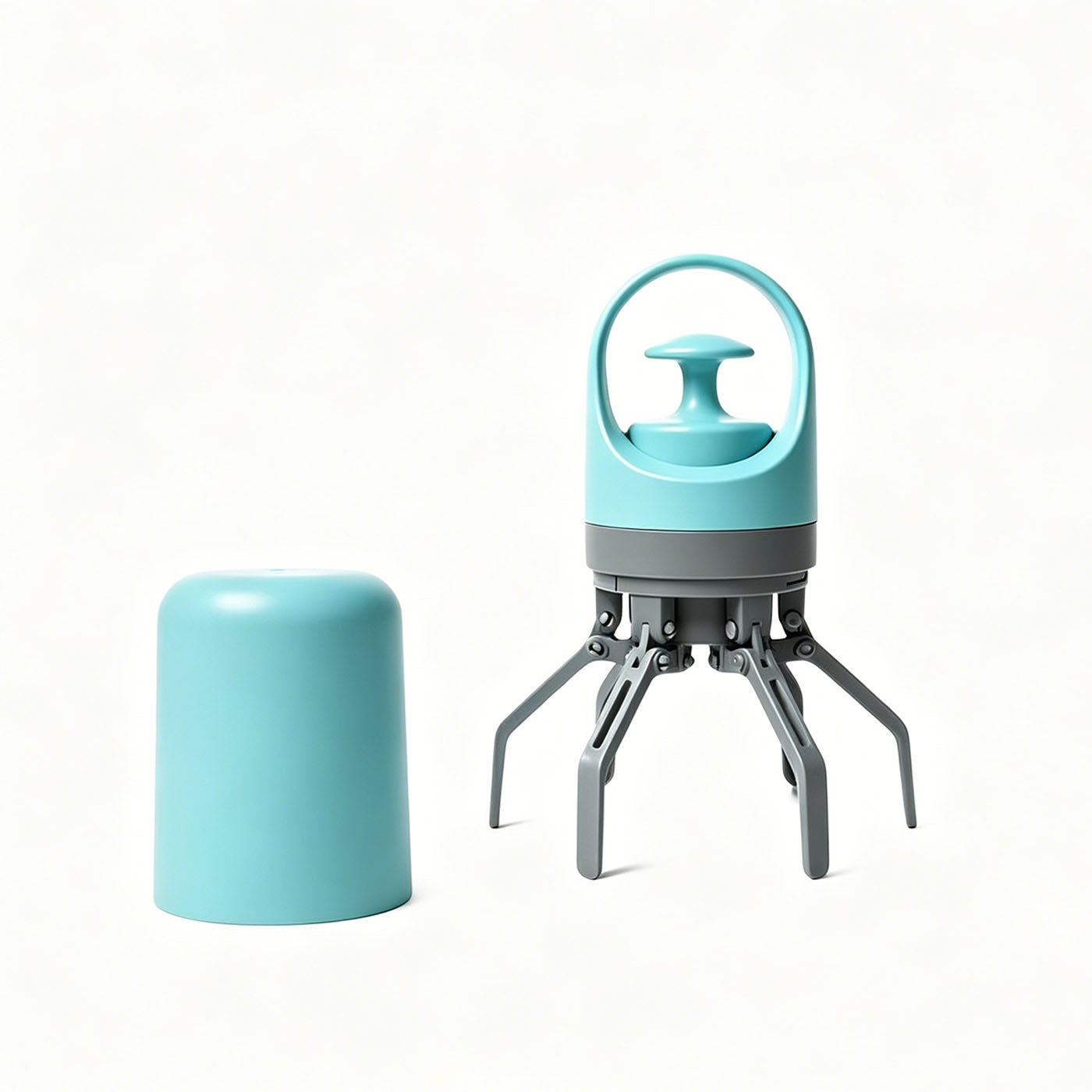 Portable 6-Claw Dog Pooper Scooper with Waste Bags for Outdoor Walks