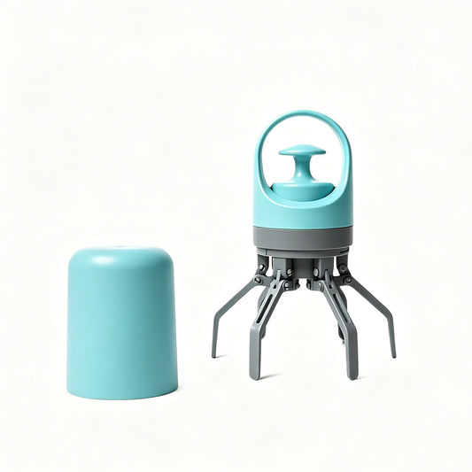 Portable 6-Claw Dog Pooper Scooper with Waste Bags