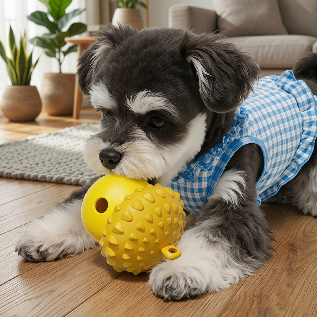 Acorn-Shaped IQ Treat Snuffle Ball
