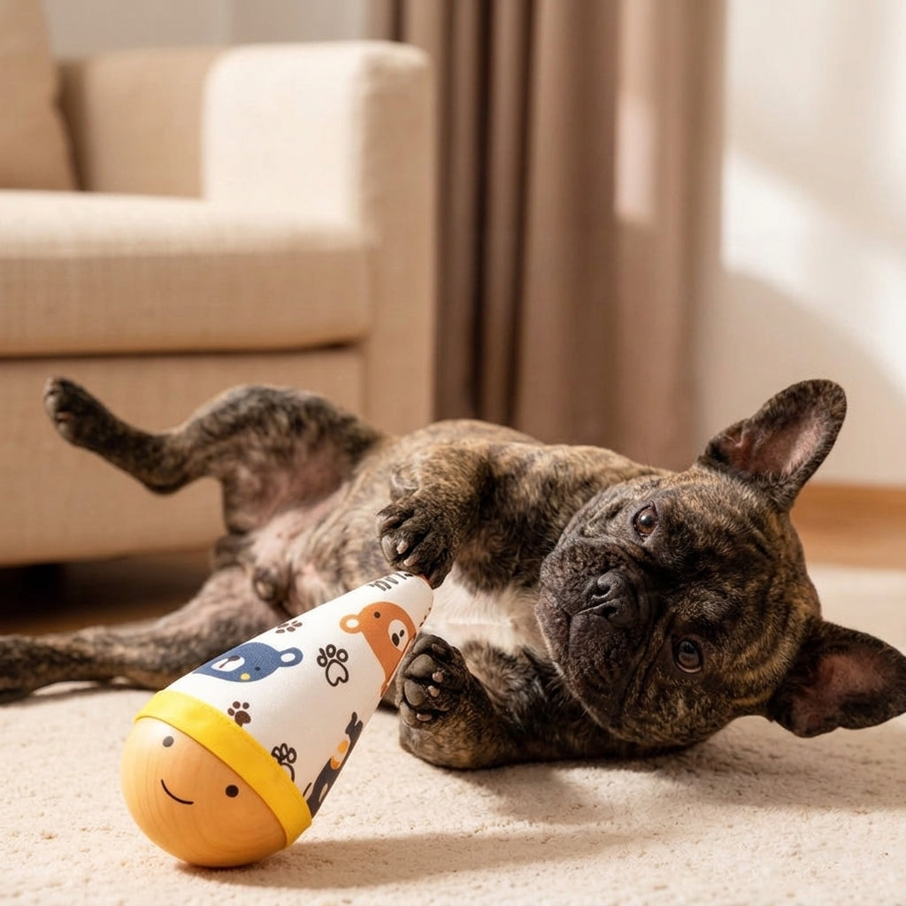 Natural Beech Wood Interactive Pet Toy