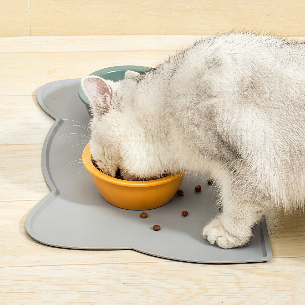 Silicone Pet Bowl Mat for Floor Protection
