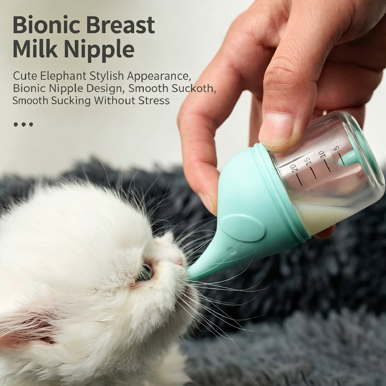 Anti-Choke Nursing Bottle for Newborn Pets