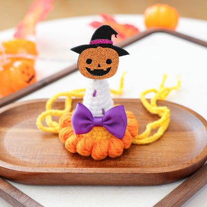 Halloween Hand Knit Pet Witch Hat