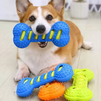 Double-Layer Tough Chew Bone Pet Toy