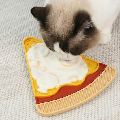 Pizza Puzzle Silicone Suction Lick Pad