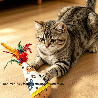 Natural Beech Wood Interactive Pet Toy