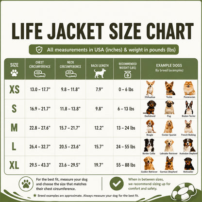 Reflective Dog Life Vest