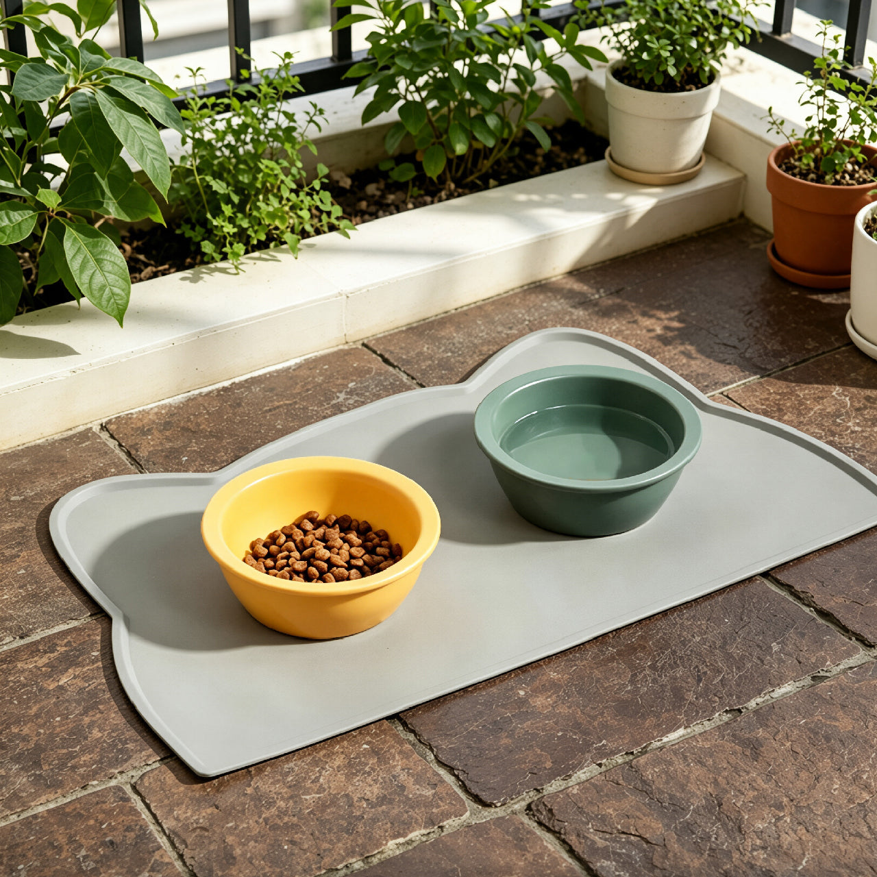Silicone Pet Bowl Mat for Floor Protection
