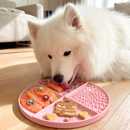 Round Pet Lick Mat Treat Dispenser