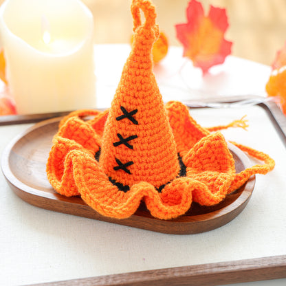 Halloween Hand Knit Pet Witch Hat