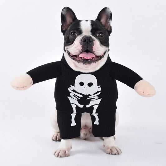 Spooky Luminous Skeleton Dog Costume