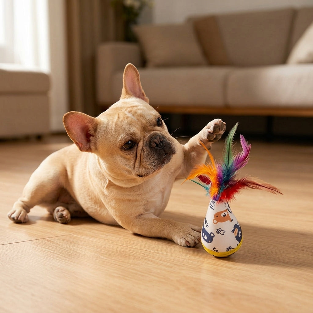 Natural Beech Wood Interactive Pet Toy