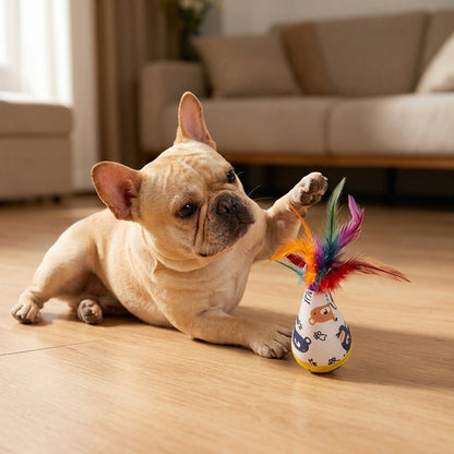 Natural Beech Wood Interactive Pet Toy
