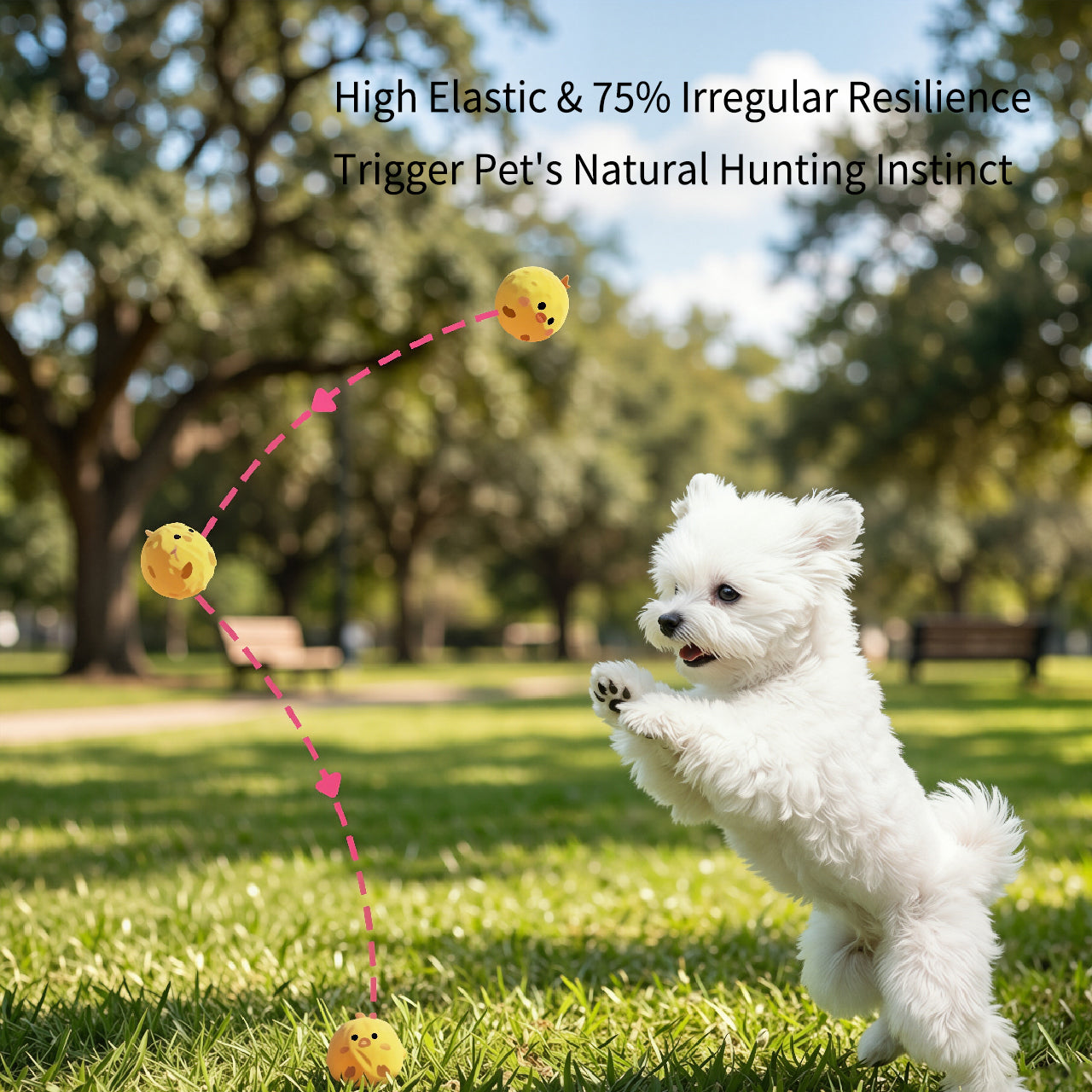 Fun Interactive Plush Ball for Solo Play