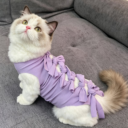 Bow Tie Wrap Recovery Vest for Pets
