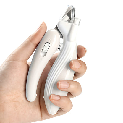 LED Pet Nail Clippers with Anti-Splash Shield